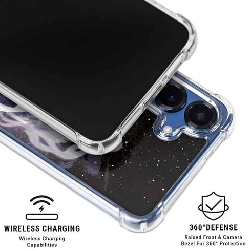 Disney The Nightmare Before Christmas Jack Skellington Face Art Galaxy S25 Clear Case
